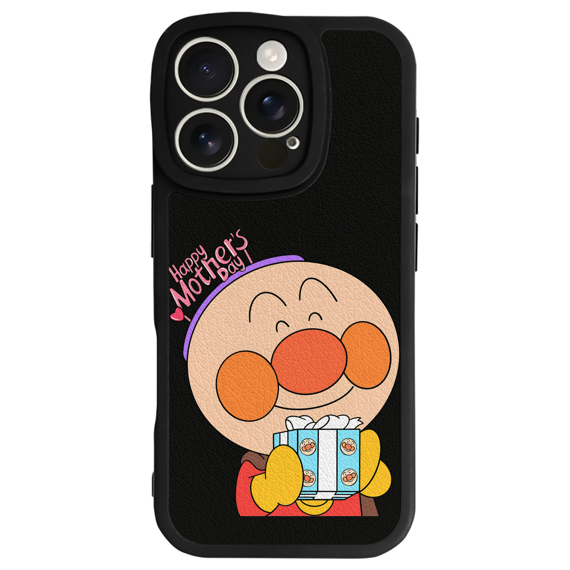 （画像用） アンパンマン Anpanman 【iPhone 16シリーズ対応】シリコンスマホケース（レザー調） 材質：シリコン